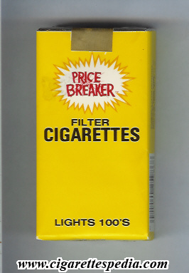 price breaker cigarettes lights l 20 s usa