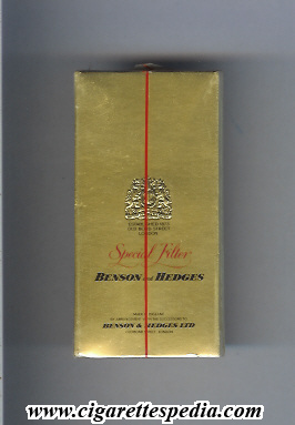 benson and hedges special filter ks 5 h england