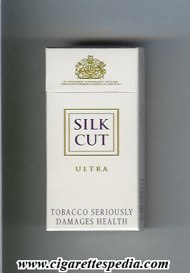 silk cut ultra ks 10 h white white england