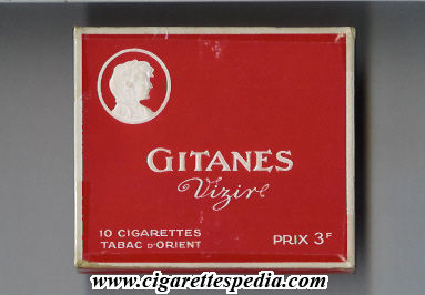 gitanes white gitanes vizire s 10 b red france