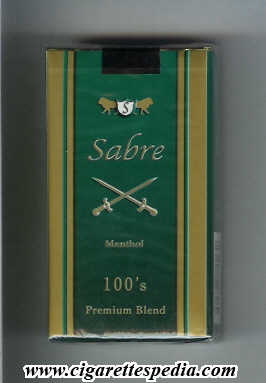 sabre colombian version premium blend menthol l 20 s colombia