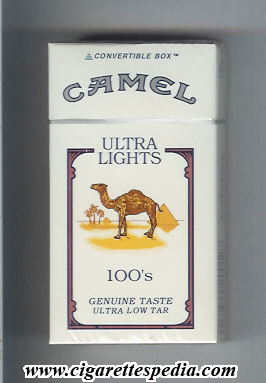 camel ultra lights genuine taste ultra low tar l 20 h usa