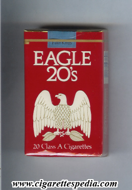eagle american version design 1 class a cigarettes ks 20 s usa
