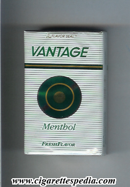 vantage new design menthol ks 20 s usa