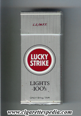 lucky strike l s m f t lights l 10 h silver usa