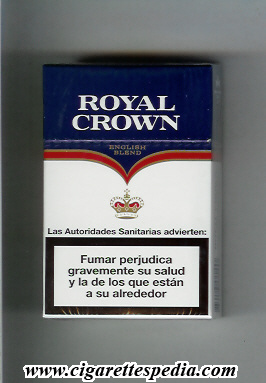 royal crown spanish version name by two lines english blend ks 20 h white blue spain