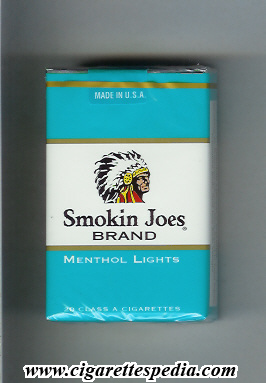 smokin joes brand menthol lights ks 20 s usa