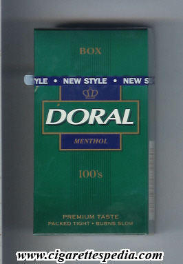 doral premium taste guaranteed menthol l 20 h usa