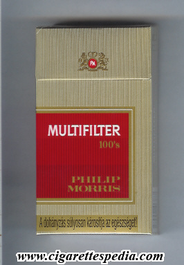 multifilter philip morris pm from above l 20 h gold red hungary