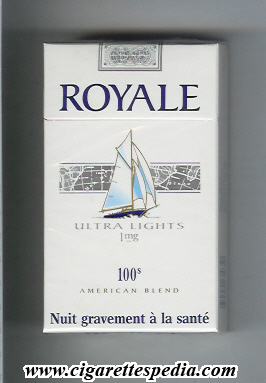 royale french version royale in the top with map american blend ultra lights 1 mg l 20 h france