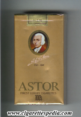 astor german version 1763 1848 finest luxury cigarettes l 20 s germany