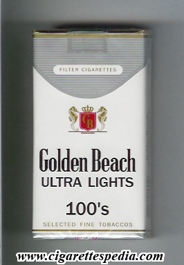 golden beach selected fine tobaccos ultra lights l 20 s peru