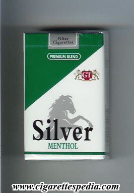 silver colombian version menthol premium blend ks 20 s usa colombia