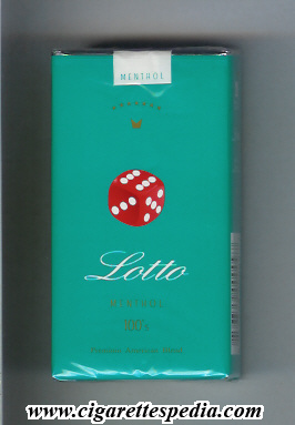 loto american version menthol premium american blend l 20 s usa