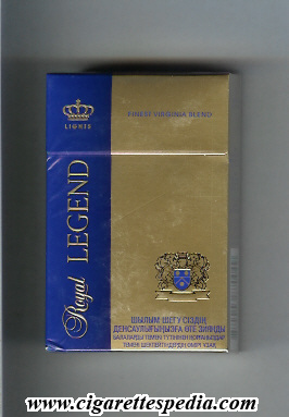 royal legend vertical name finest virginia blend lights ks 20 h russia kazakhstan england