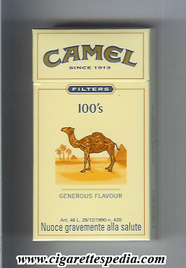 camel since 1913 filters generous flavour l 20 h germany usa