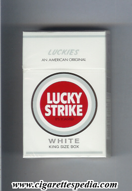 lucky strike luckies an american original white ks 20 h brazil