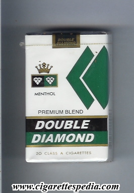 double diamond premium blend menthol ks 20 s india usa