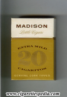 madison american version little cigars extra mild cigaritos ks 20 h usa