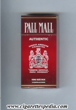 pall mall american version famous american cigarettes authentic ks 10 h argentina usa