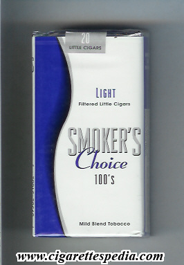 smoker s choice light filtered little cigars l 20 s usa