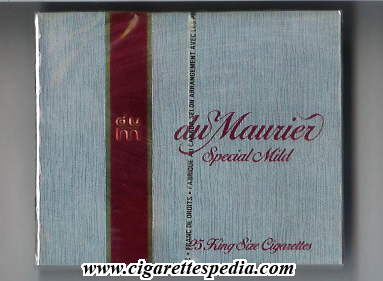 du maurier with vertical line special mild ks 25 b canada