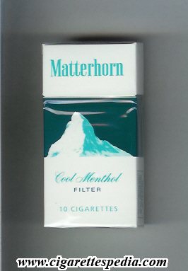 matterhorn cigarette Matterhorn (Cool Menthol) KS-10-H - England and Jamaica