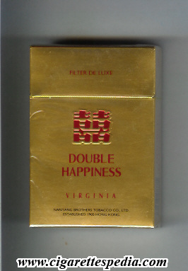 double happiness virginia ks 20 h gold hong kong china