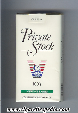 private stock design 2 with characteristics on line menthol lights l 20 s usa