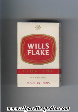 wills's cigarettes Wills Flake (Filter Tipped) S-10-H - India