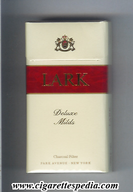 lark charcoal filter deluxe milds l 20 h white red japan usa