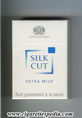 silk cut extra mild ks 20 h white white england