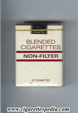 blended cigarettes non filter s 20 s usa