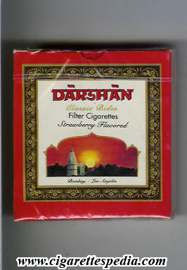 darshan classic bidis strawberry flavored ks 20 b usa india