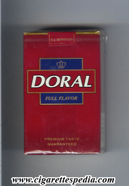 doral premium taste guaranteed full flavor ks 20 s usa