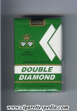 double diamond american blend x tra menthol ks 20 s india usa
