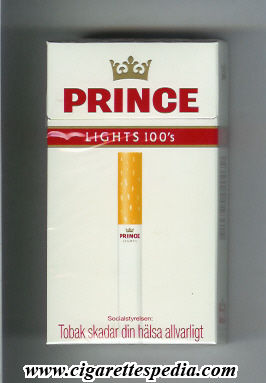 prince with cigarette lights l 20 h sweden denmark