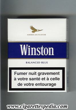 winston with eagle from above on the top american flavor balanced blue ks 25 h germany