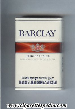 barclay blue barclay original taste american blend actron filter ks 20 h lithuania germany