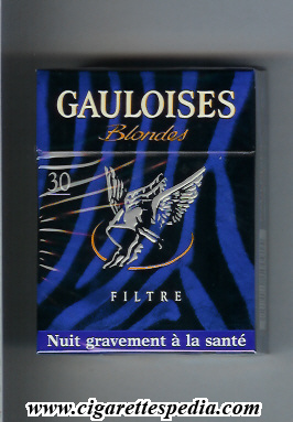 gauloises blondes collection design liberte toujours zebre filtre ks 30 h blue france
