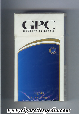 gpc design 3 quality tabacco lights l 20 h usa