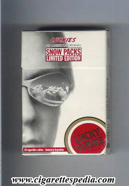lucky strike collection design luckies snow packs limited edition picture 3 ks 20 h argentina