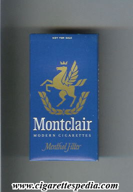 montclair menthol filter modern cigarettes ks 5 h usa