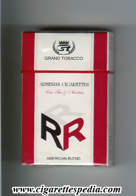 rrr design 2 armenian cigarettes american blend ks 20 h white red armenia