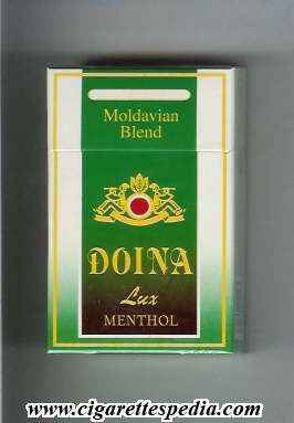 doina moldavian version lux menthol moldavian blend ks 20 h green white black moldova