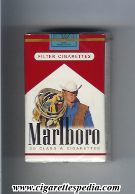 marlboro with cow boy with lasso on the upper arm ks 20 s norway usa