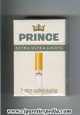 prince with cigarette extra ultra lights ks 20 h denmark