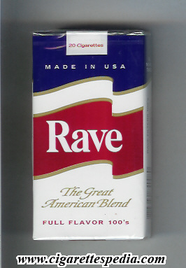 rave american version design 4 the great american blend full flavor l 20 s usa