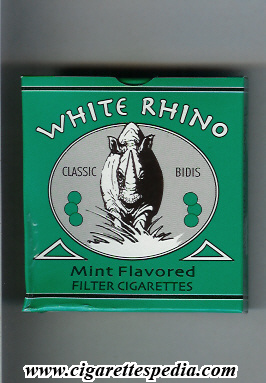 white rhino classic bidis mint flavored ks 20 b india
