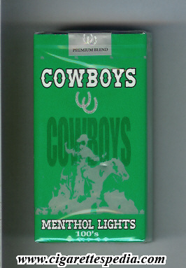 cowboys menthol lights l 20 s colombia
